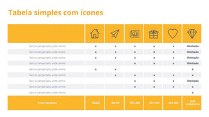 Apresentação de Tabelas em Powerpoint - Table Slides