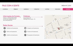 Apresentação de Mídia Kit em Powerpoint e Keynote