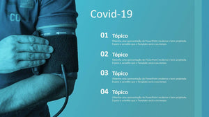 Apresentação de Impactos do Covid-19 em PowerPoint